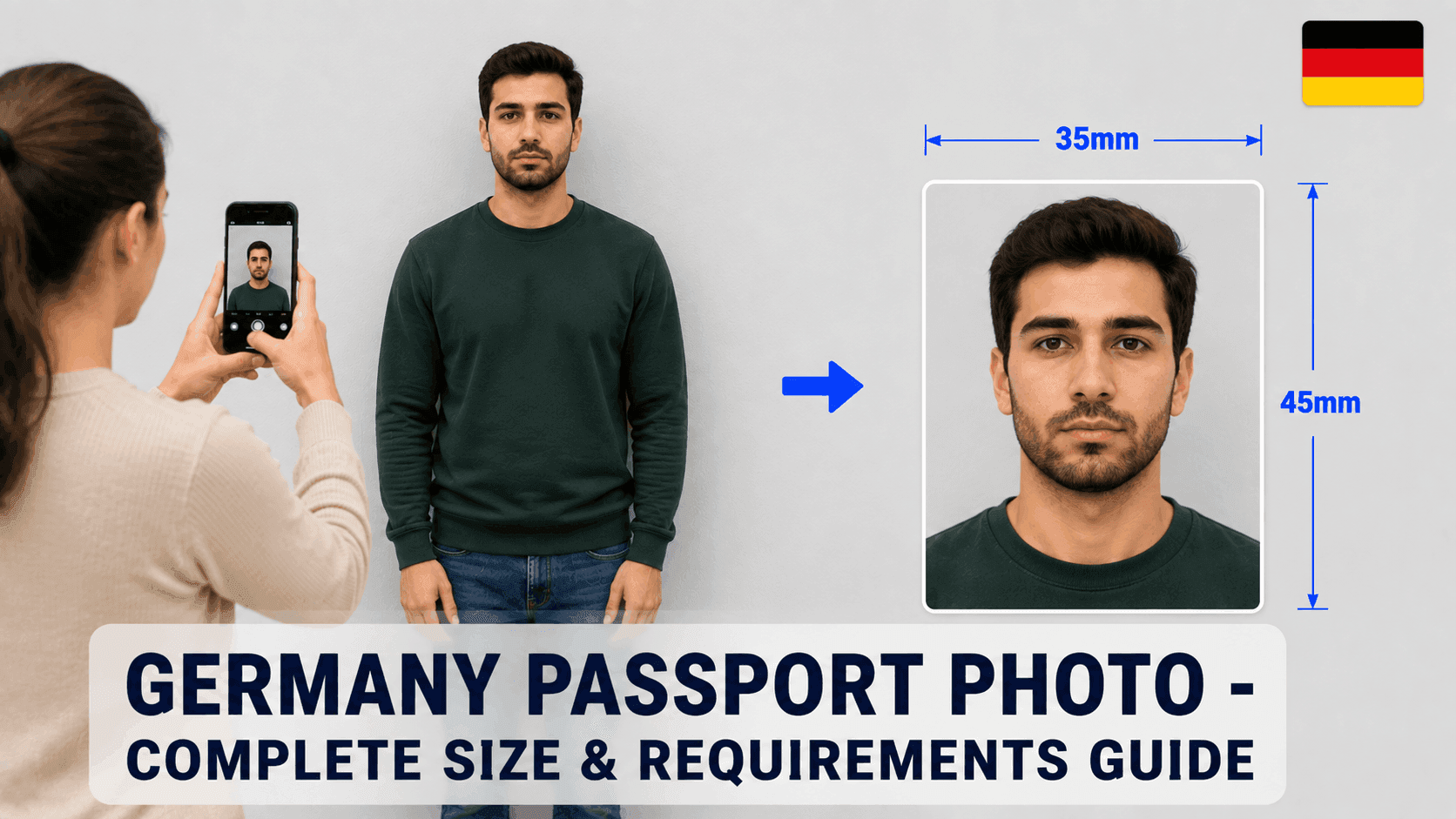 germany passport photo requirements