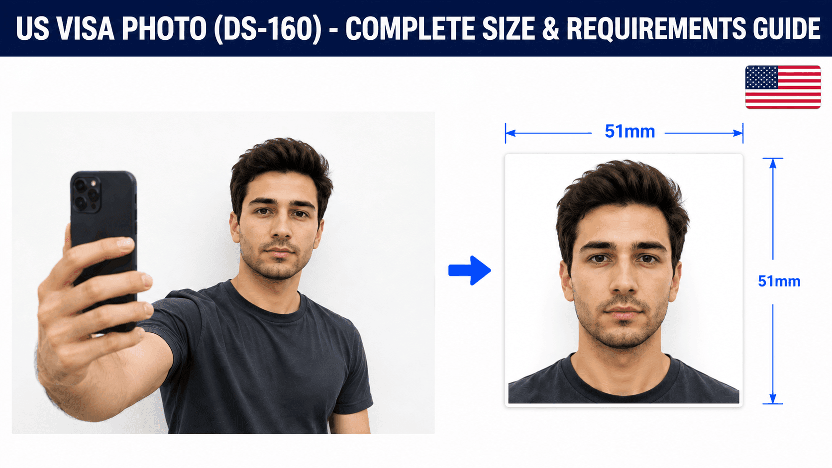 us visa d160 photo requirements